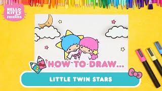 How to Draw LittleTwinStars | Hello Kitty Crafts