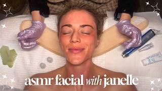 Relaxing ASMR Facial on Janelle Paige