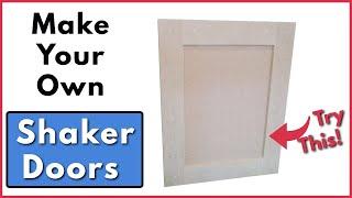 Shaker Cabinet Doors with A Beveled Edge Design DIY