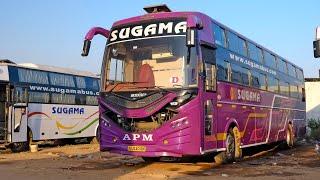 Non AC 36 Sleepers With Washroom | Brand New | Sugama’s Volvo-Eicher 6019Pro | Veeea V8 | #viral