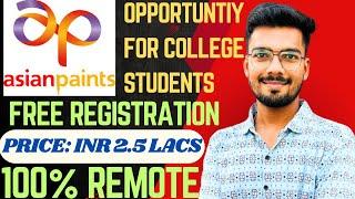 Asian Paints Opportunity for college students | Hackathons 2024 | Internships for college students