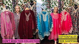 All Under 1600 l Partywear Suits. Beautiful Velvet, cotton and silk  Suits l COTTON TALES 