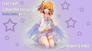 Love Live! School Idol Festival PVC Statue 1/7 - Honoka Kosaka White Day Ver. Unboxing 