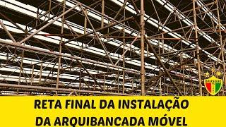 RETA FINAL - Arquibancada móvel, no estádio onde o Brusque joga a Série B #Brusque #estádio #SérieB