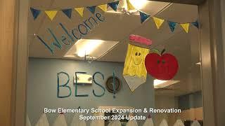 Bow Elementary Expansion & Renovation Update - September 2024