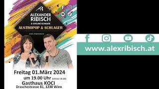 Austro-Duo Alex Ribisch & Eveline Schauer LIVE beim Koci 01.03.24 -  Kurze Fassung