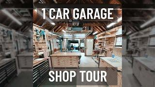 TINY SHOP TOUR! | SINGLE CAR GARAGE