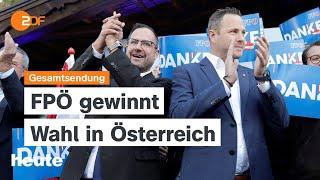 heute 19:00 Uhr vom 29.09.2024 Sieg für FPÖ in Österreich, Brandstiftung in Essen