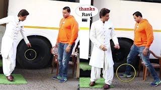 SRK's Bodygard Ravi Putting Out Sharuk's Cigarete He Throws On rode will make u respect him more