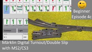 Märklin Digital Turnout/Double Slip with MS2/CS3 (Beginner 4c)