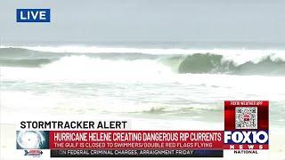 Hurricane Helene creates dangerous surf at Miramar Beach in Florida