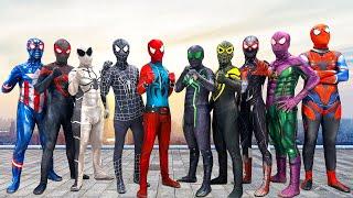 SUPERHERO's Story || Super SPIDER-MAN FULL COLOR TEAM Vs SUPER BADGUY TEAM #2 ( Funny, Live Action )