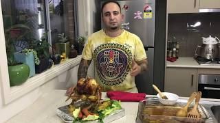 Persian can chicken  آموزش مرغ در فر با مرینیت اصیل ایرانی همراه با پشت صحنه خنده دار جوادجوادي