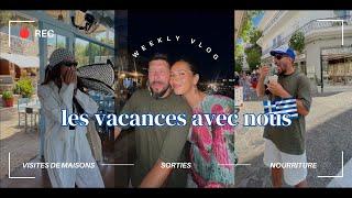 Vlog en vacances  Visites de maisons , sortie bateau ..