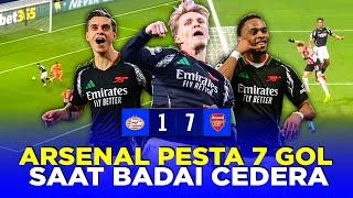 AWALNYA DIREMEHKAN TERNYATA MENGERIKAN! REKOR GILA ARSENAL SETELAH BANTAI PSV 7-1 DI LIGA CHAMPIONS