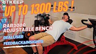 Up To 1300 LBS! - 4+10 Multi Positions Gym Bench Real User Feedback & Insights | #ritkeep #fitness