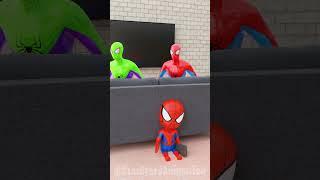 GTA V - Lil Spidey Turns off the TV to Rainbow Spiderman #shorts #gta #funny