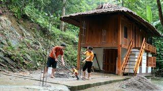 How to design and rebuild a solid foundation using steel and concrete, Rainy day  - Chúc Tòn Bình