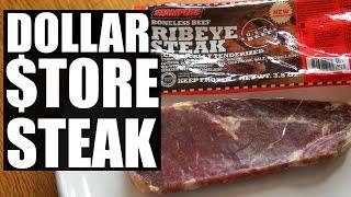 DOLLAR $TORE STEAK | $1 Ribeye Taste Test