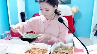 BJ하나엽떡치킨먹방korean eating showmukbang