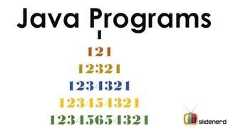 65 Java Patterns Numeric 3 Code |