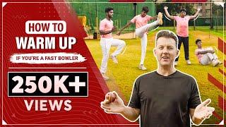 HOW TO WARM UP IF YOU'RE A FAST BOWLER I CRICKET COACHING MASTERCLASS I BRETT LEE TV