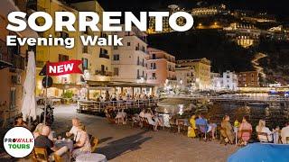 Sorrento, Italy - Evening Walk *NEW* 4K60fps with Captions - Prowalk Tours