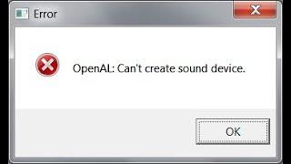 Как решить проблему? error openAL can't create sound Stalker.Net