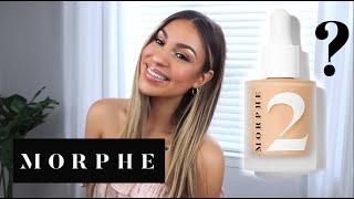 TRYING THE NEW MORPHE 2 HINT TINT FOUNDATION | FIRST IMPRESSION AND WEAR TEST *new fav!*