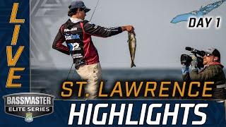 Highlights: Day 1 Bassmaster action at St. Lawrence River