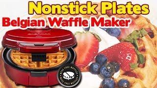 Chefman Anti Overflow Belgian Waffle Maker Nonstick Plates