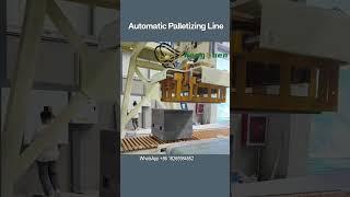 Brick Machine Assistant: Fully automatic palletizer #concreteblockmakingmachine #brickmachine