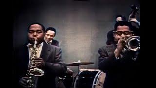 Charlie Parker & Dizzy Gillespie, "Hot House" at DuMont Television, February 24, 1952 (in color)