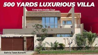 500 Yards Luxurious Villa Complete Inside Tour Bahria Town Karachi | Latest news | Price