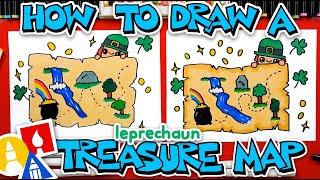 How To Draw A Leprechaun Treasure Map