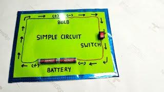 Simple Electric Circuit with  Pencil Cell/How to make Simple Circuit/Physics scien/Electric Circuit