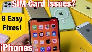 iPhones: SIM Card Not Working? No Service, No SIM Card, Invalid SIM, Stuck on Searching? FIXED!