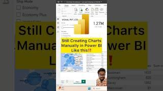 Don't Create Charts Manually in Power BI‼️Instead Use AI Feature #powerbi #chart #shorts #excel