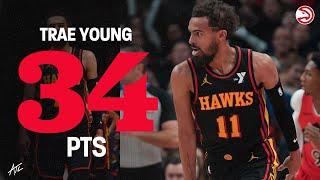 Trae Young pours in 34 points, 10 assists, 7 threes in big Win over Raptors