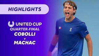 Flavio Cobolli (ITA) v Tomáš Macháč (CZE) - United Cup Highlights | Wide World of Sports