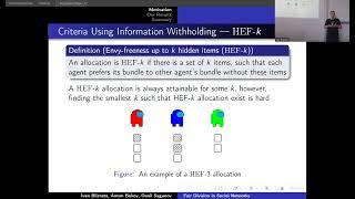 Ivan Bliznets: Fair Division with Minimal Withheld Information in Social Networks