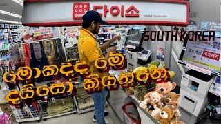 Daiso In South Korea | කොරියාවේ ඉදලත් දයිසෝ ගිහින් නැත්තම් වැඩක් නෑ 