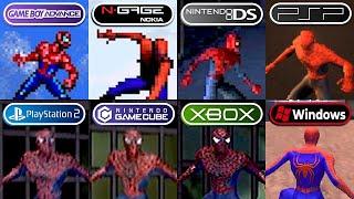 Spider Man 2 (2004) GBA vs N-Gage vs DS vs PSP vs PS2 vs GameCube vs Xbox vs PC (Side by Side)