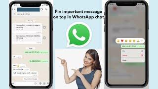 How to Pin important message on top in WhatsApp Chat