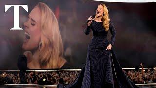 Adele starts Europe show in Germany