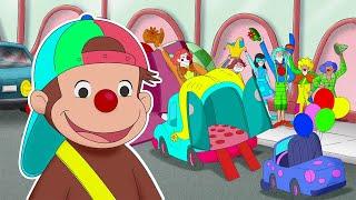 George's Day at Clown School!  | Curious George | Compilation | Adventure & Play