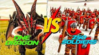 Epic Battle Online: Unbelievable Dragon vs 250 Soldiers!