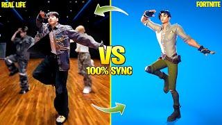 FORTNITE DANCES IN REAL LIFE (Dimensional, Jung Kook, Spicy Start,Tiktok and Icon Series Dances)