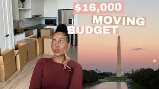 how much does it cost to move into an apartment in Washington, DC | my moving budget breakdown