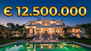 Touring a € 12.5M MEGA MANSION WITH SEA VIEWS in Marbella Spain